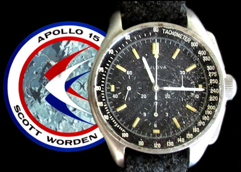 The Bulova chronograph watch worn my Commander Dave Scott during his Apollo 15 mission