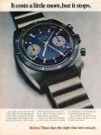 1971 Vintage Bulova Chronograph ad - Courtest of Geoffrey Baker