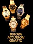 1977 Bulova Accutron Quartz watch advert