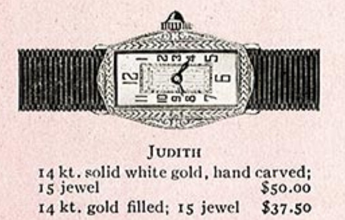 1925 Bulova Judith watch