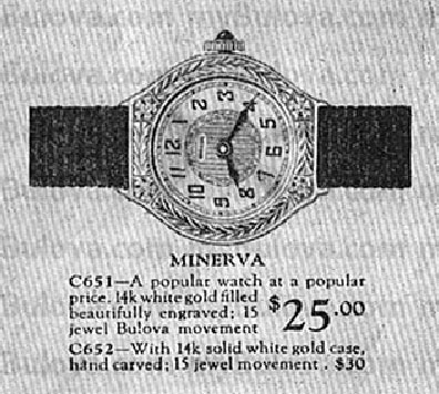 Bulova Minerva watch