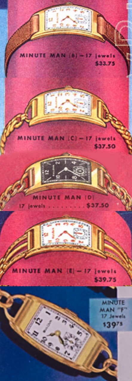 1937-38 Bulova Minute Man watch series