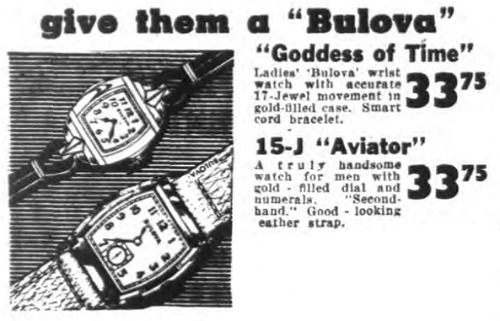 Bulova Aviator + Goddess of Time watch