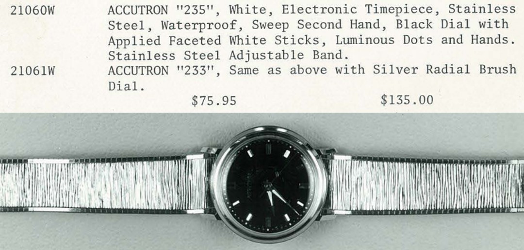 1968 Bulova Accutron 235 & 233