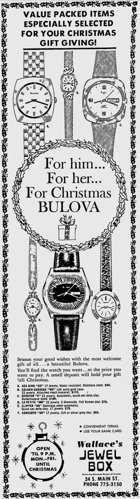 1972 Bulova advert