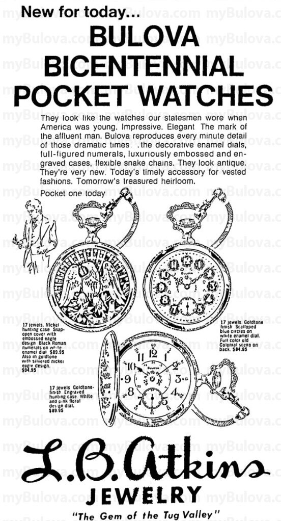 1976 Bulova Bicentennial pocket watches