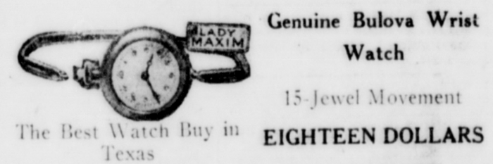 1921 Bulova Lady Maxim Watch