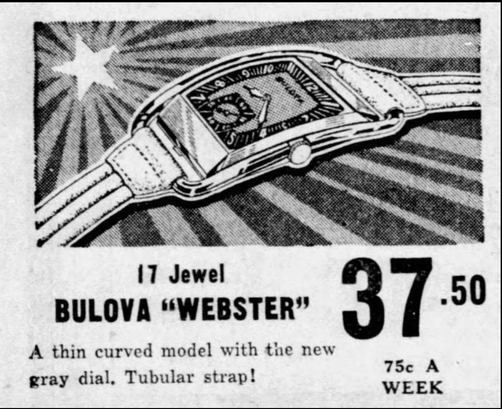 1938 Webster Ad