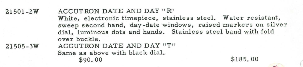 1969 Bulova Accutron Date & Day R