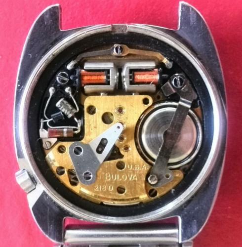 Accutron 218D movement and battery 344