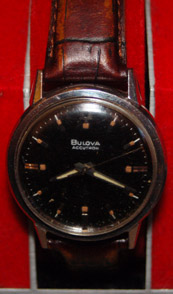 Black Dial Bulova Accutron 214 SS